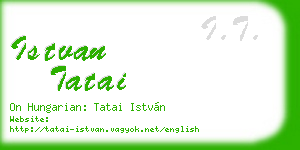 istvan tatai business card